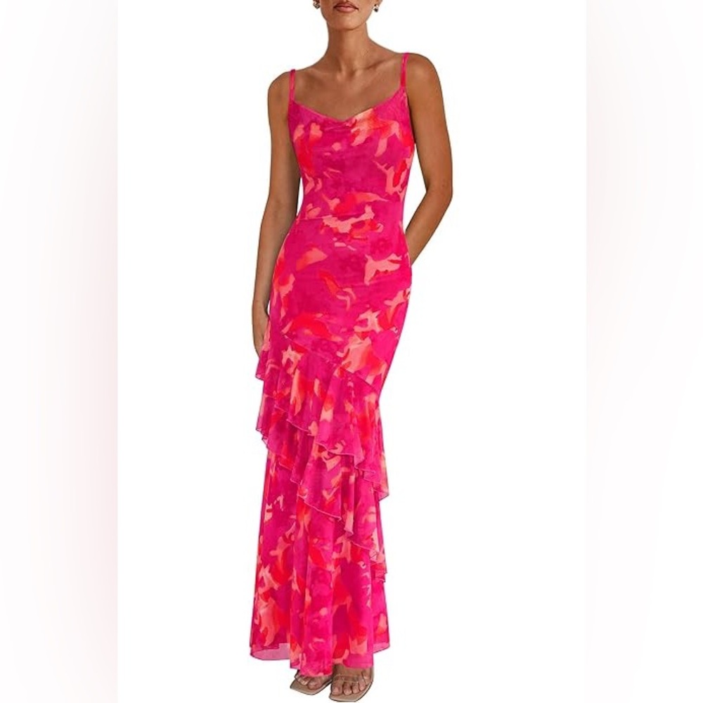 PRETTYGARDEN Floral Maxi Dress